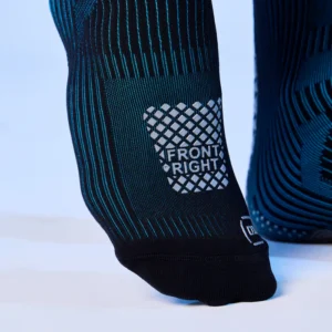 Floky SA - Run Up Medium - Black_Elastic_Turqoise - Front Zoom