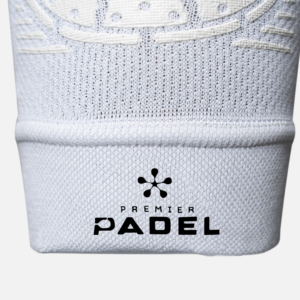 Rear detail of the white ELBOW Support Premier Padel elbow brace