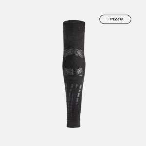 Black NO STRAIN Evolution arm sleeve, exterior view